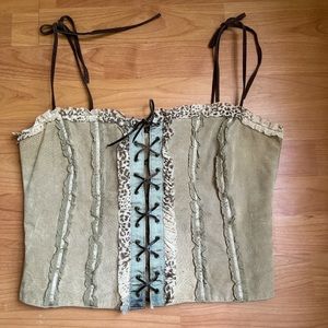 wilson’s leather corset top